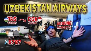 Kok Pesawatnya SESEPI Ini⁉️ Pulang ke Indonesia Nyobain DIRECT FLIGHT Dari TASHKENT, Uzbekistan️