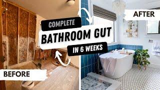 DIY Bathroom Makeover in 42 days!!! #diyprojects