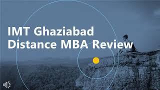 IMT Ghaziabad Distance MBA