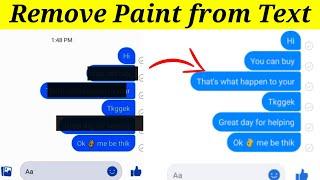 How To Remove Paint from Text - text se paint remove kaise kare - how to REMOVE TEXT PAINT