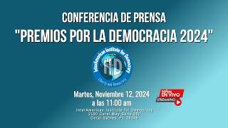 Conferencia de Prensa "Premios por la Democracia 2024"