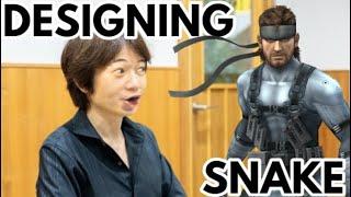 Sakurai when designing Snake in Brawl