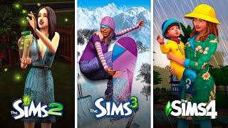 Времена года в The Sims / Сравнение 3 частей