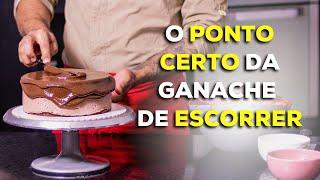 O PONTO CERTO DA GANACHE DE ESCORRER | TORTAS FINAS | CONFEITARIA | Links importantes na descrição