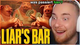 LÜGEN UM DIE WETTE mit 3 MASTSCHWEINEN + 1 WIRT!  | Liar's Bar | SolutionPlayz