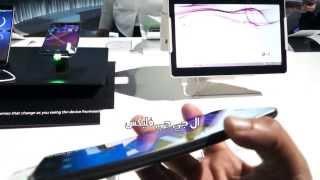 استعراض هاتف ال جي المنحني LG G Flex في معرض CES 2014