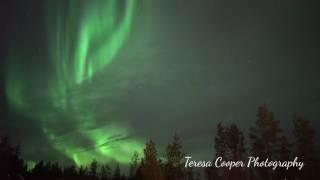 Stunning Northern Lights Real Time to music - Sony A7Sii LAPLAND