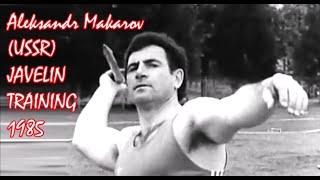 Aleksandr Makarov (USSR) JAVELIN TRAINING 1985.