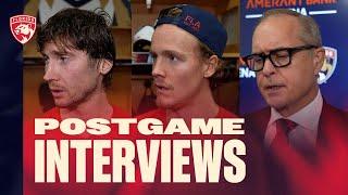 "He was awesome.” | Bob, Boqvist & Coach Postgame Reaction | 12.30.24