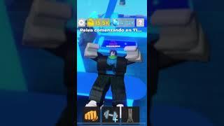 Jugando muscle legends pero por cada like subo 60 de fuerza episodio 2 #roblox #shorts #viral