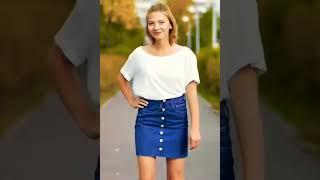 DIY Convert/Reuse old Jeans into beautiful skirt/jeans reuse idea/#shorts#5minutecrafts#diyskirt