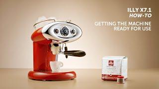 How to get your illy X7.1 coffee machine up and running