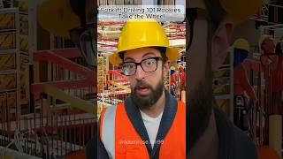 Forklift Driving 101: Rookies Take the Wheel #adamrose #construction #workers