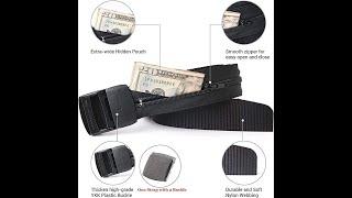 Hidden Pocket Travel Belt / Emergency Survival Tool / Pocket Belt for Traveling Dangerous Countries