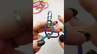 Keychain made of paracord with nuts. Magic DIY. Creative approach to life. 