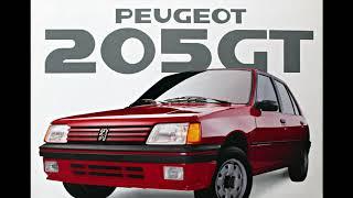 Peugeot 205 GT Catálogo 1990.