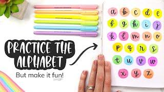 Hand Lettering Alphabet for Beginners | Practice Calligraphy With Me!