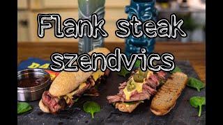 Flank steak szendvics