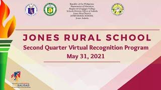 JONES RURAL SCHOOL | Grade 9 | 2nd Quarter Virtual Recognition S.Y. 2020 - 2021