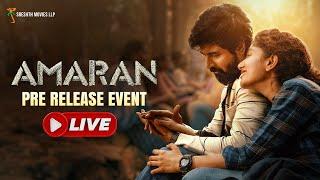 Amaran - Telugu Pre-release Event LIVE | Sivakarthikeyan | Sai Pallavi | GV Prakash | Sreshth Movies