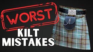 Wearing a kilt? Avoid these disasters...