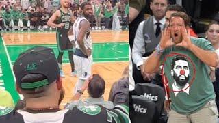 KYRIE IRVING MOCKED COURTSIDE BY CELTICS OWNER & GETS INTO IT WITH FANS! AFTER CLOWNED!