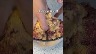 Easy to make juicy gourmet burger 