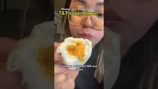 Salted egg custard buns on SALE at T&T supermarket  #musttry