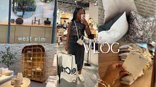 VLOG| HAIR APPT, NEW RUG, HOME SHOPPING - CRATE & BARREL & WEST ELM, BAKING, HOME PLANS & MORE