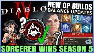 Diablo 4 - Sorcerer = Best Class in Season 5 Now - Best Builds, OP Buffs & Unique Changes Breakdown!