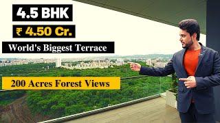 4.5 BHK Luxury Home Tour having World's Biggest Terrace in NIBM, Pune | Sample Flat Tour Vlog