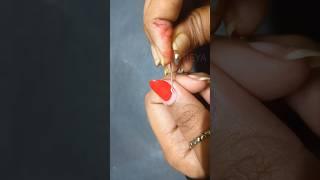 Best nail art using safety pin  #trending #shorts #artofreya #art #bts #tutorial #viralvideo