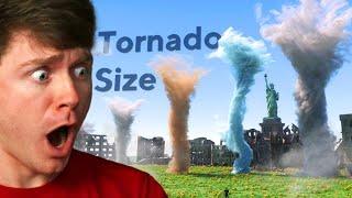 Reacting to BIGGEST TORNADOS the SIZE COMPARISON!