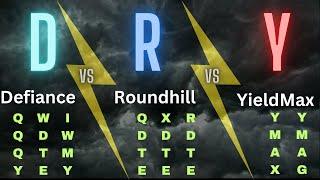 Defiance QQQY, WDTE, & IWMY vs Roundhill QDTE, XDTE, & RDTE vs YieldMax YMAX & YMAG Weekly Series