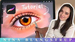 How to Paint a Realistic Eye in Procreate - Easy Step by Step Tutorial