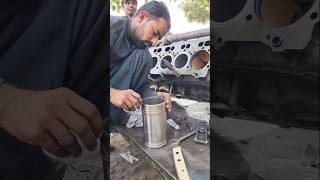 Truck Diesel Engine Cylinder Sleeve Fix Amazing Mechanic Skills