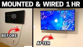 How to Legally Mount Your TV & Hide the Wires - Adding an Outlet