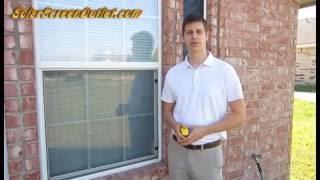 How to Install Solar Screens With Brick Clips