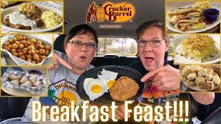 Cracker Barrel Breakfast - Pancake Tacos, Country Fried Steak, Beignets & More - Eat With Us!