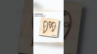 ZONESUN H6 DIY Custom Cutter Leather Earring Cutting Die Leather Cut Out Earring For Steel Rule D...