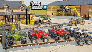 STARTING A POWERSPORTS DEALERSHIP! (BUYING A LOAD OF ATVs & UTVs) | FARMING SIMULATOR 22