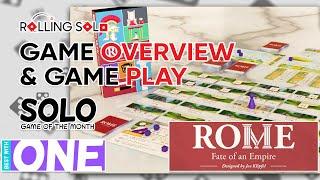 Rome: Fate of an Empire | Solo Game Of The Month | Game Overview & Gameplay