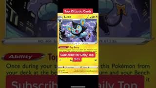 Top 10 Luxio #Pokemon Cards #shorts