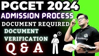 PGCET 2024 update | MBA - MCA | Admission Process | Document Required | Q & A