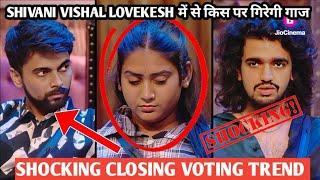 bigg boss ott 3 shivani Vishal lovekesh kaun hoga elimnate shocking closing voting trend