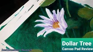 Dollar Tree Canvas Pad Review | IcedHazelnut Channel | #dollartreecommunity