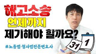 해고소송을 언제까지 제기해야 할까요? (자막有)l 노동법·형사법 전문변호사 김종귀 변호사