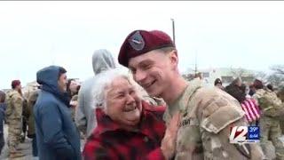 National Guard soldiers return home from a ten month deployment