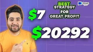  Best Strategy For Great Profit #pocketoption  $7 to $20,292  Live trade #binaryoptions