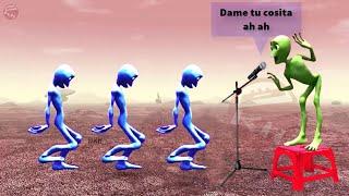 #dametucosita Aliens singing in the  rain colors. Người ngoài hành tinh nhảy remix dưới trời mưa